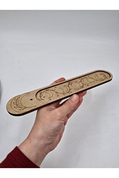 Mu Art Ahşap Ahşap Tütsülük Tütsü Yakacağı Tütsü Tutacağı Çubuk Tütsü Oda Kok...