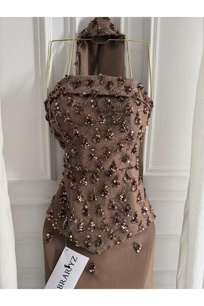 ABRARYZ crepe dress with sequins