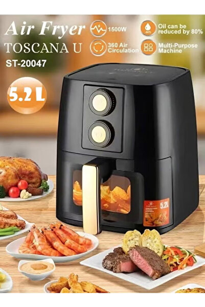 TOSCANA U 5.2L 1500W Air Fryer with Temperature Control