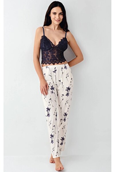 ARNETTE Arnetta Women's 3-Piece Set, Robe Pants and Bralette Set