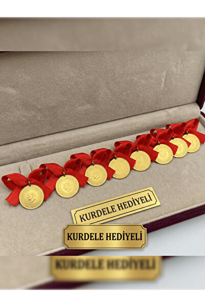 PURE BERRY 1453 TARİHLİ ALTIN KAPLAMA ÇEYREK 10'ADET (KURDELE HEDİYELİ )