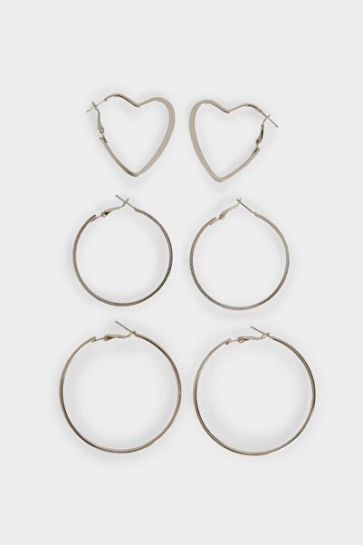 DeFacto Women's 3-Piece Earrings G5106Axns