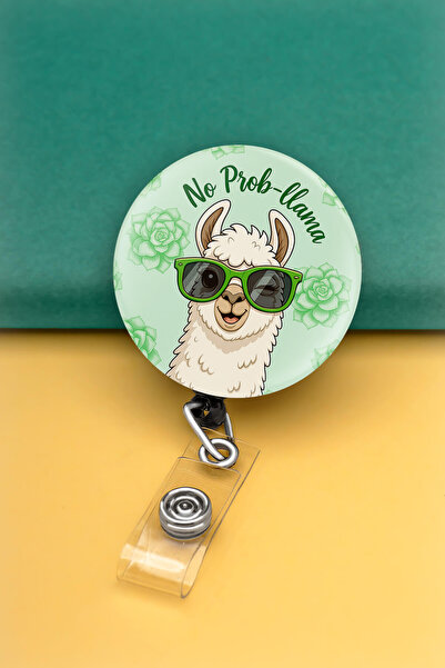 Apptakı No Problemma Metal Buton Yoyo Yaka Kartığı Kart Tutucu Yoyo Kartlık -...