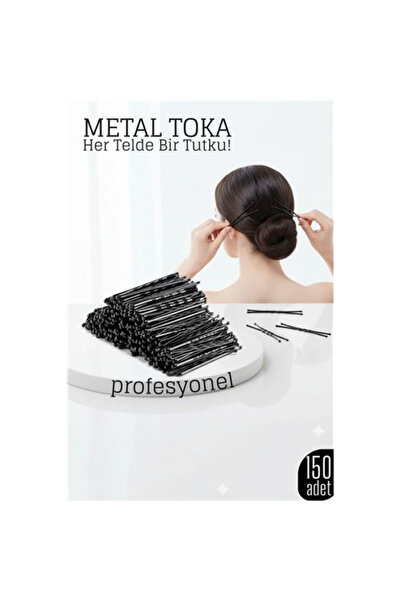 toyigoo Σετ 150 μαύρων μεταλλικών συρμάτινων κλιπ μαλλιών – Για επαγγελματικό...