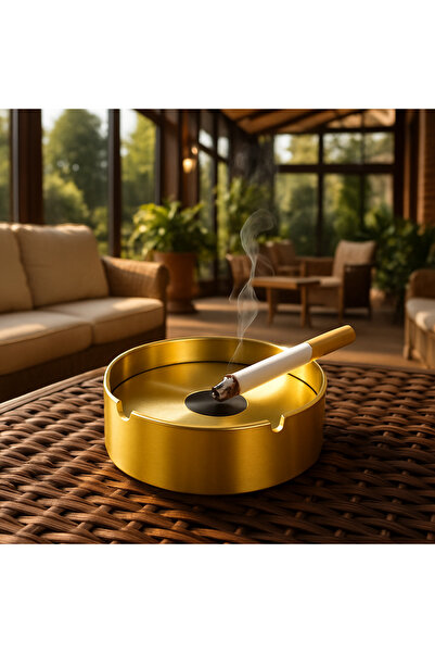 Veliday Paslanmaz Çelik Skoçlu Kül Tablası - 10 cm Skoçlu Kül Tablası Paslanm...