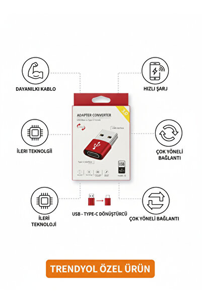 RİOTECH MOBILE Type-C OTG Dönüştürücü Adaptör | Telefon USB Bağlantı Aparatı ...
