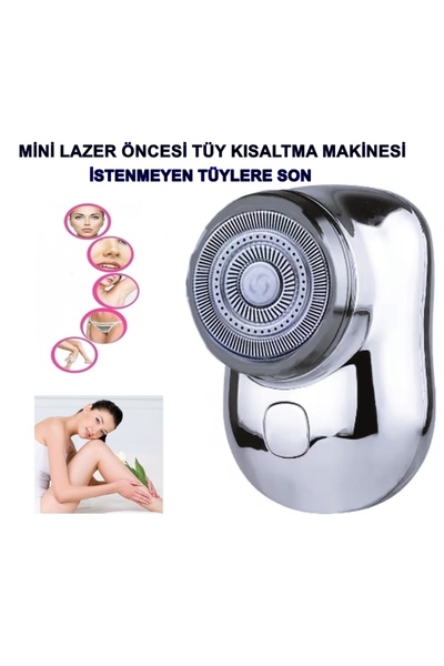 ozbience Mini lazer epilasyon tüy kısaltma makinesi, ıslak ve kuru kullanım