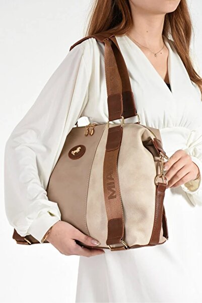 H&D COLLECTİON Miami Polo Clup Women's Large Size Suitcase Style Hand and Shoulder Bag