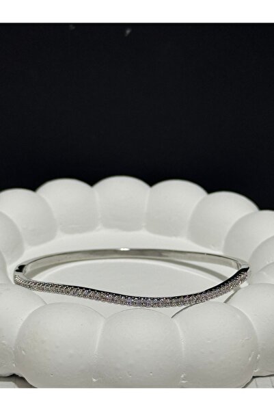 XUPING JEWELRY 316L zirkon taşlı kelepçeli Çelik bileklik paslanmaz kararmaz