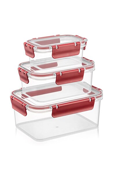 ELİFSU HOME Rectangular Chef Box Set of 3 (375ml 800ml 1700 ml)
