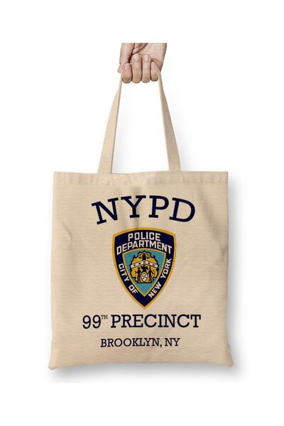 Toyaso 99th Precinct Brooklyn Ny Geantă de pânză albă Geantă de cumpărături c...