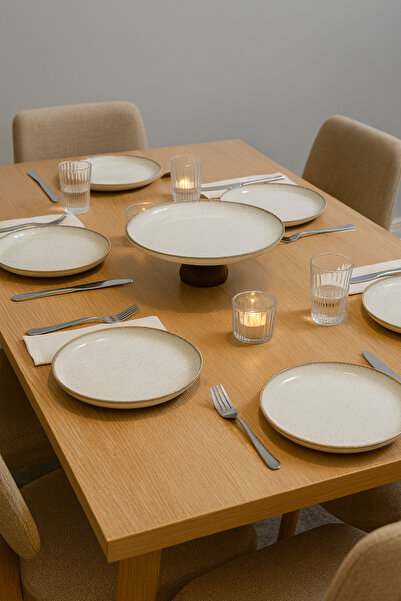 silvia home decor طقم أطباق حلويات القرفة مودينا مكون من 7 قطع، هدية مثالية