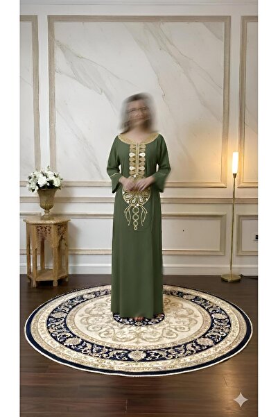 ISHRAQAT AL-AMAL Elegant dress with luxurious gold embroidery