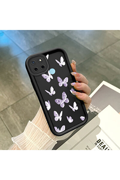 Hontinga حافظة هاتف من السيليكون الناعم متوافقة مع هاتف Realme C21Y/C25Y