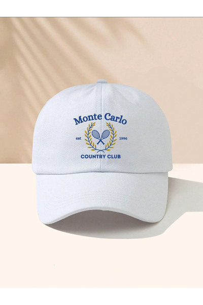 l'eivor قبعة مونت كارلو كونتري كلوب تنس مطبوع ذات مشبك