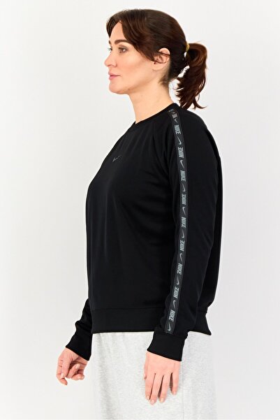 Nike Women Sportswear Fit Long Sleeve Training Sweatshirts, Black