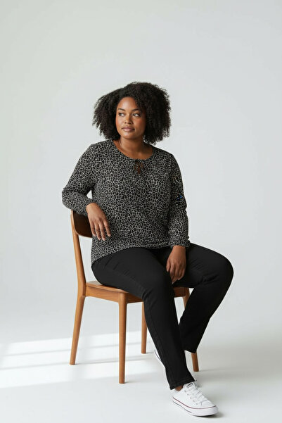 BİLGENS BUTİK Women's Plus Size Viscose Blouse