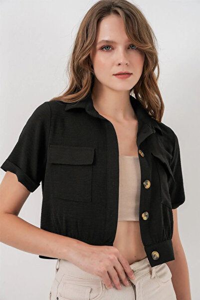 nedo7 0663 سترة قصيرة - أسود