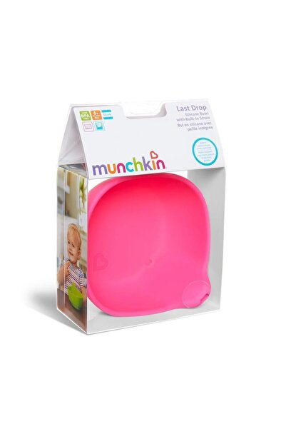 Munchkin Munchkin Last Drop Newborn Baby Food Bowl with Built-in Suction Tube, Pink
