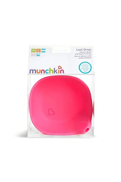 Munchkin Munchkin Last Drop Newborn Baby Food Bowl with Built-in Suction Tube, Pink