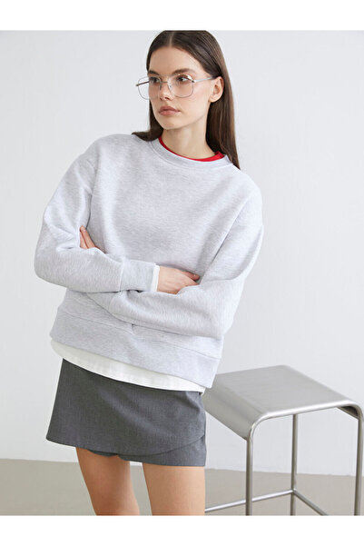 LC Waikiki Rmz Gi̇yi̇m Farkiyla Zero Roba Collar Women's Thick Sweatshirt