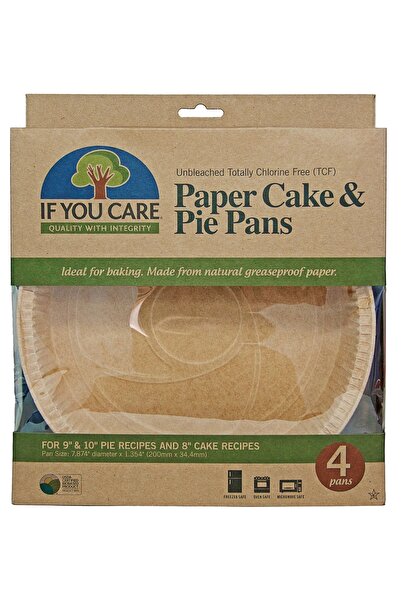 If You Care Forme de copt rotunde pentru tarte, din hartie nealbita, fara clo...