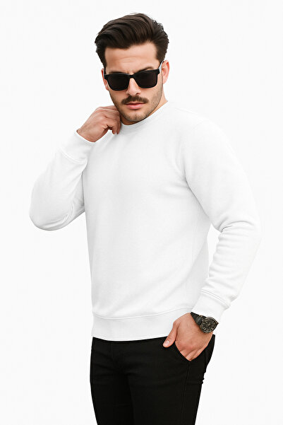 DeFacto Premium Men's Casual Comfortable Basic Sweatshirt