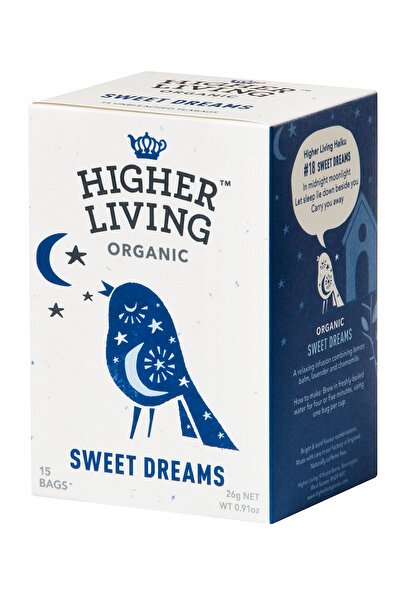 HIGHER LIVING Ceai SWEET DREAMS eco, 15 plicuri,