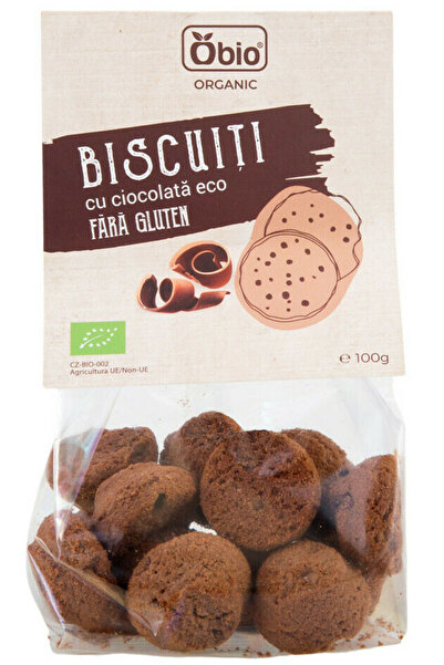 OBİO Biscuiti cu ciocolata fara gluten bio 100g