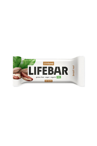 Lifebar baton cu nuci braziliene, bio, 40g