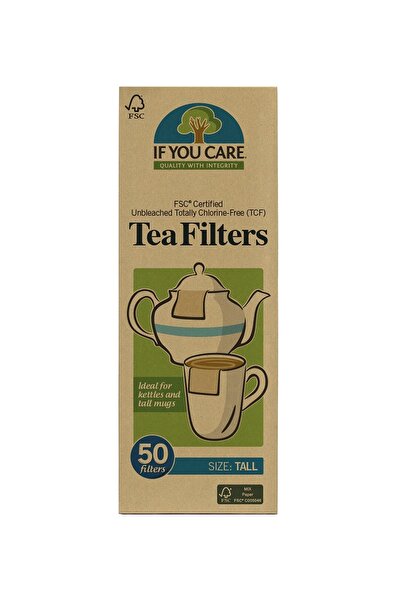 If You Care Ψηλά φίλτρα τσαγιού, αλεύκαστα, χωρίς χλώριο, κομποστοποιήσιμα, 5...