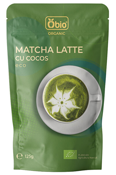 OBİO Matcha latte cu cocos bio 125g