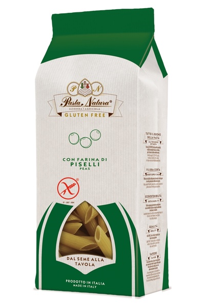 Pasta Natura Penne din mazare verde bio fara gluten 250g