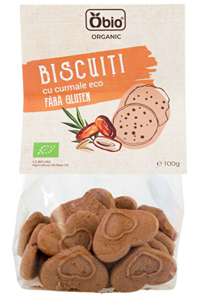 OBİO Biscuiti cu curmale fara gluten bio 100g
