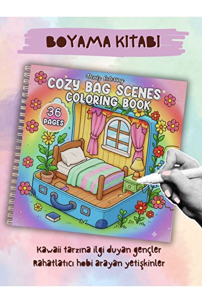 deniz9 Cozy Bag Scenes Boyama Kitabı