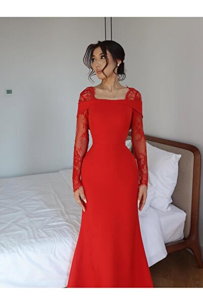 Generic Satin "Whispers of Red Lace"