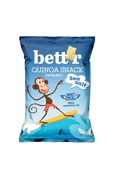 BETTR Quinoa snack cu sare bio 50g