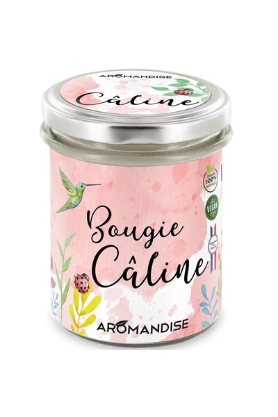 Aromandise Lumanare parfumata naturala Caline (imbratisare), vegana, 150g