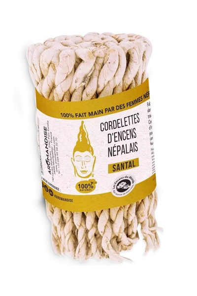 Aromandise Natural scented sandalwood string, from Nepal, 42 pcs.,