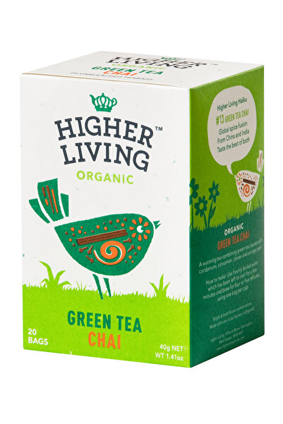 HIGHER LIVING Ceai verde - CHAI - , 20 plicuri,