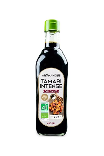 Aromandise Sos de soya Tamari intens bio 480ml,