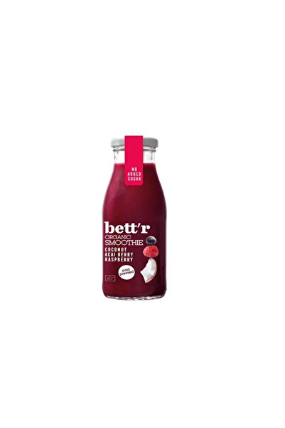 BETTR Smoothie cu zmeura, acai si cocos, bio, 250ml,
