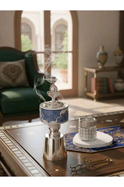 Youhe مجموعة واحدة من مبخرة البخور الحديدية البسيطة والأنيقة، تجمع بين الخزف ...