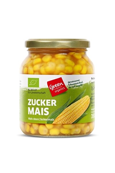 Green Organics Boabe de porumb dulce la borcan bio 350g (GreenOrganics)