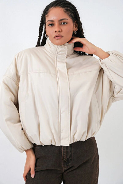 nedo7 Oversized Bomber Inflatable Jacket 5124 - Ecru