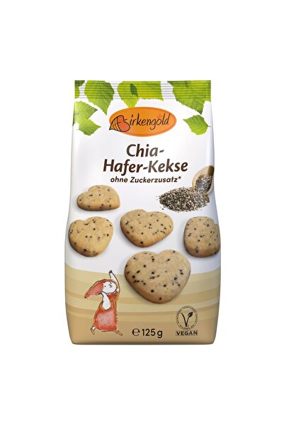 Birkengold Biscuiti cu chia si ovaz, 125g,