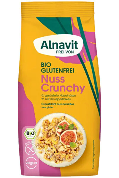 Alnavit Musli crocant cu alune de padure fara gluten, bio, 300g