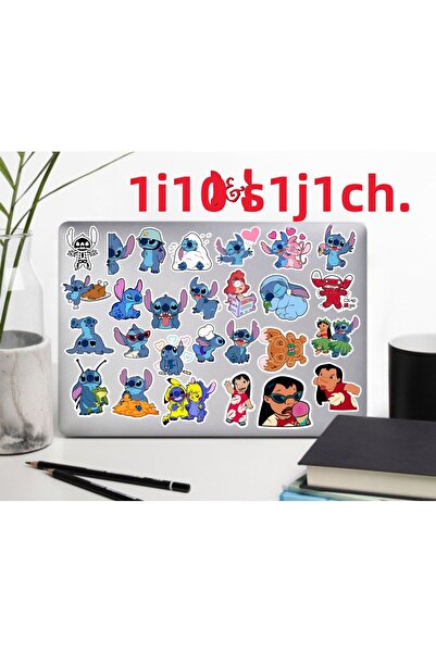 hediyenebak مجموعة ملصقات ستيتش سيري 3 ذات الطابع الخاص |   ملصق للكمبيوتر المحمول والكمبيوتر الشخصي والتابلت والهاتف والدفتر ومجلة البوليت جورنال