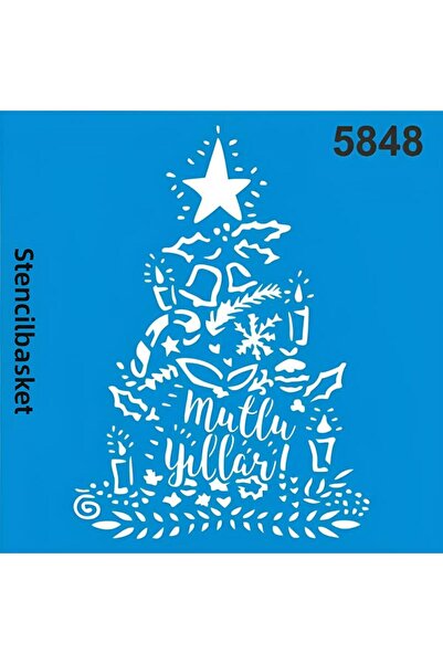 StencilSepeti New Year - Stencil Painting Template