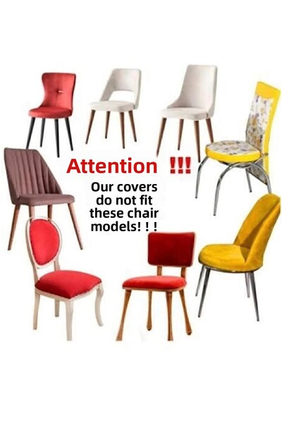 ÖZMAKAN Chair Cover, Chair Cover 6 Pieces